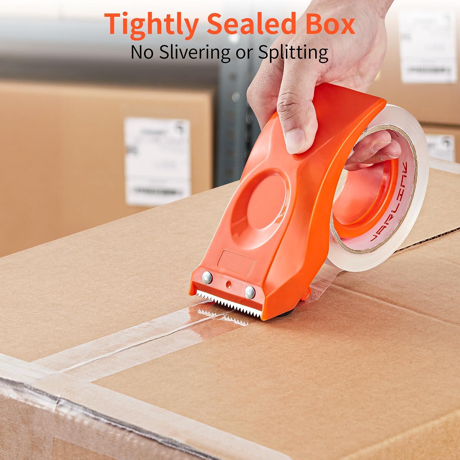 6 Rolls Crystal Clear Packing Tape, 328 Yards Heavy Duty Packaging Tape Refills for Shipping Packaging Mailing Moving