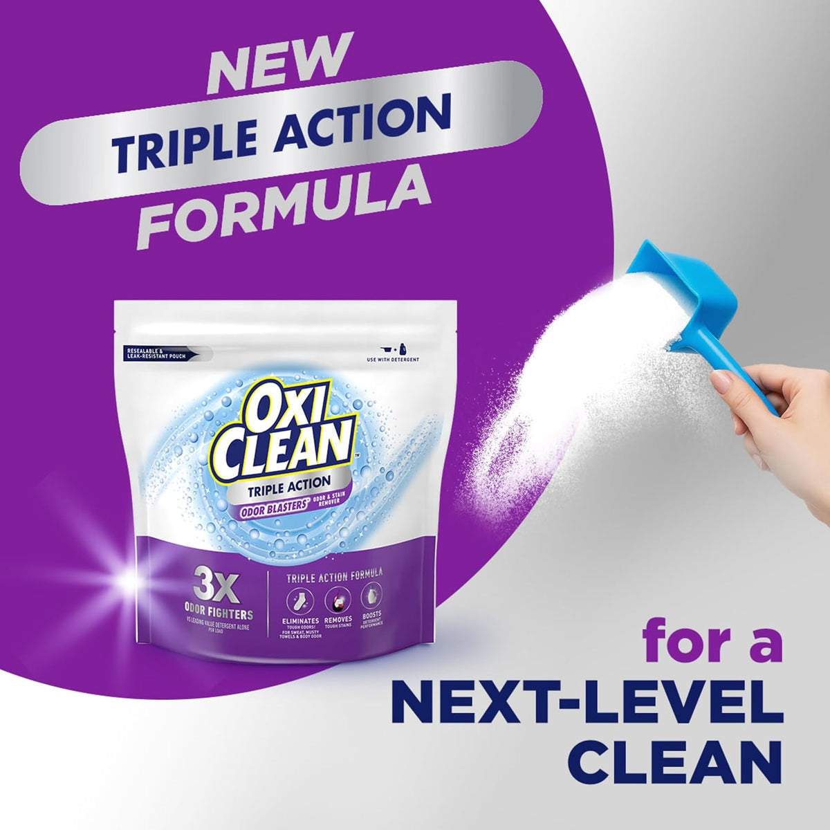 Triple Action Odor Blasters and Stain Remover Powder, 4 lbs