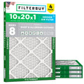 10x20x1 Air Filter MERV 8 Dust & Allergy Defense (4-Pack)