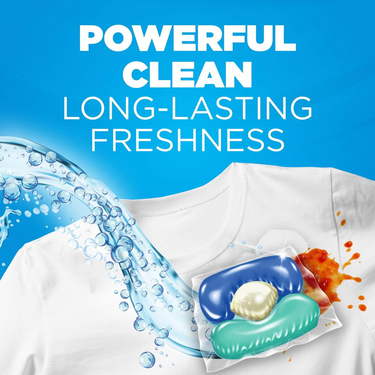 Clean Burst 5-in-1 Laundry Detergent Power Paks, 42 Count