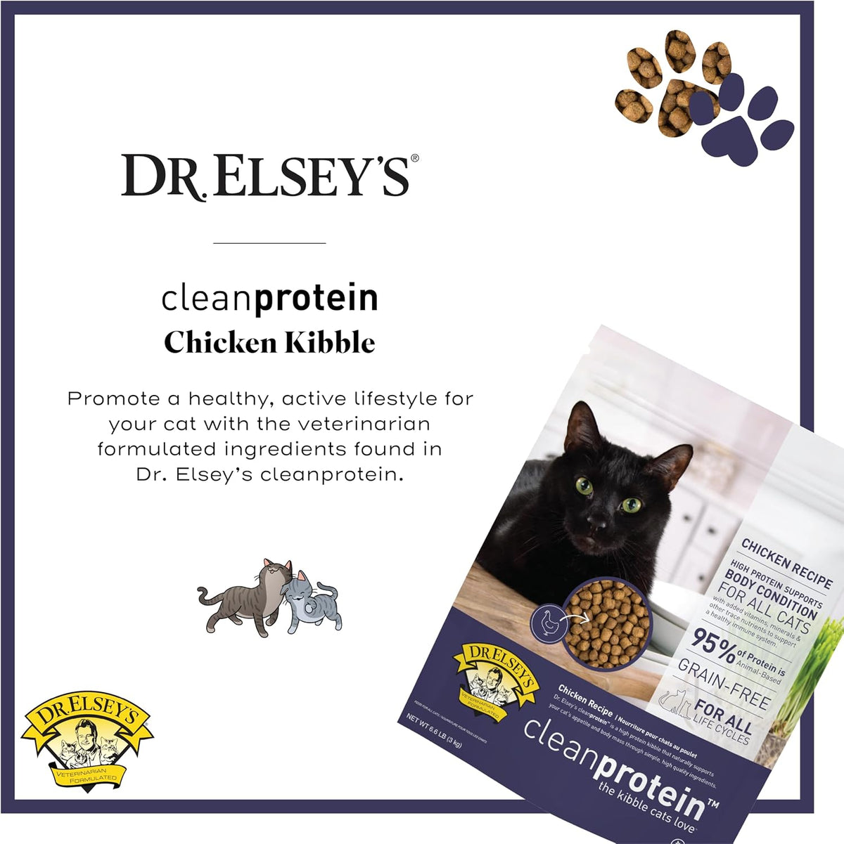 cleanprotein Chicken Cat Kibble 2 lb. Bag