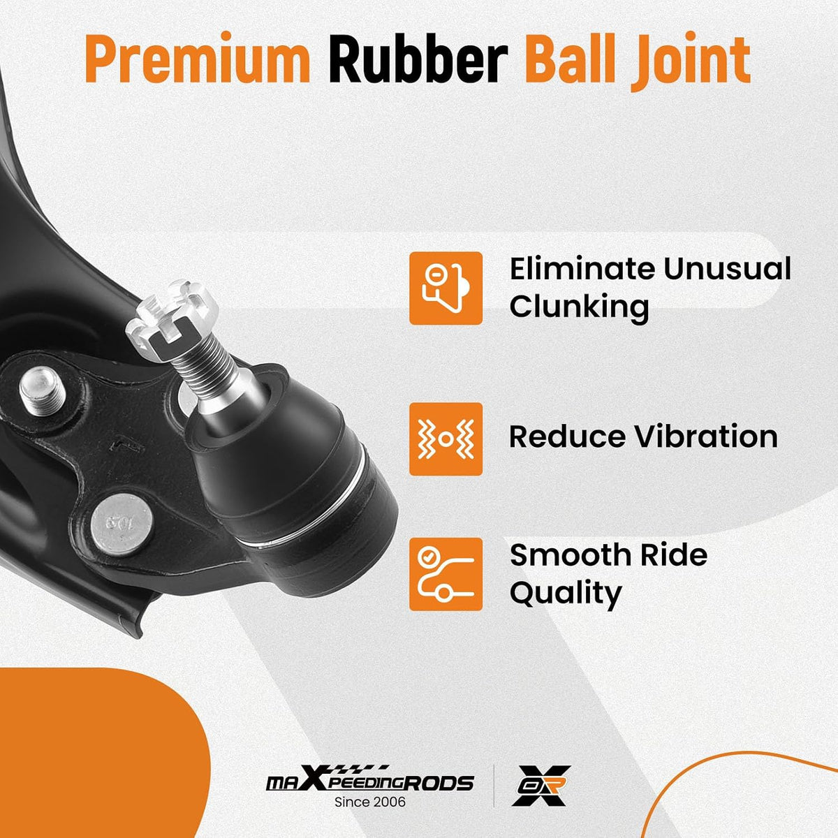 maXpeedingrods 8Pcs Front Lower Control Arm Kit for Toyota Sienna 2004-2010