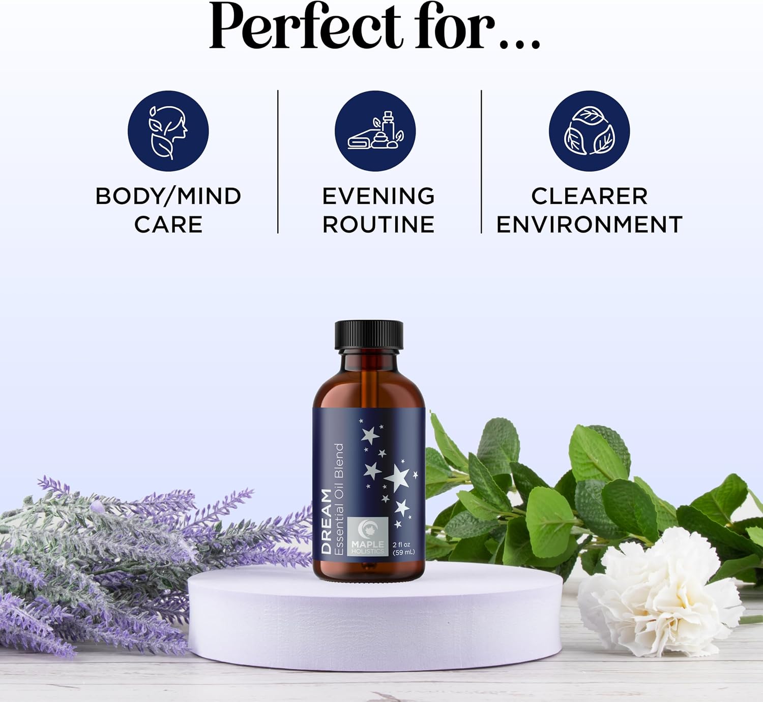 Sleep Essential Oil Blend for Diffuser - Dream Essential Oils for Diffusers Aromatherapy and Relaxation with Clary