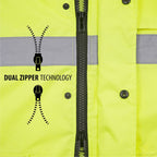 Class 3 Hi-Vis Waterproof Rain Jacket