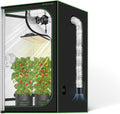2x2 Grow Tent, 24"x24"x63" Double Transparent Viewing Door Indoor Grow Tent, Growing Tent with High Reflective Mylar