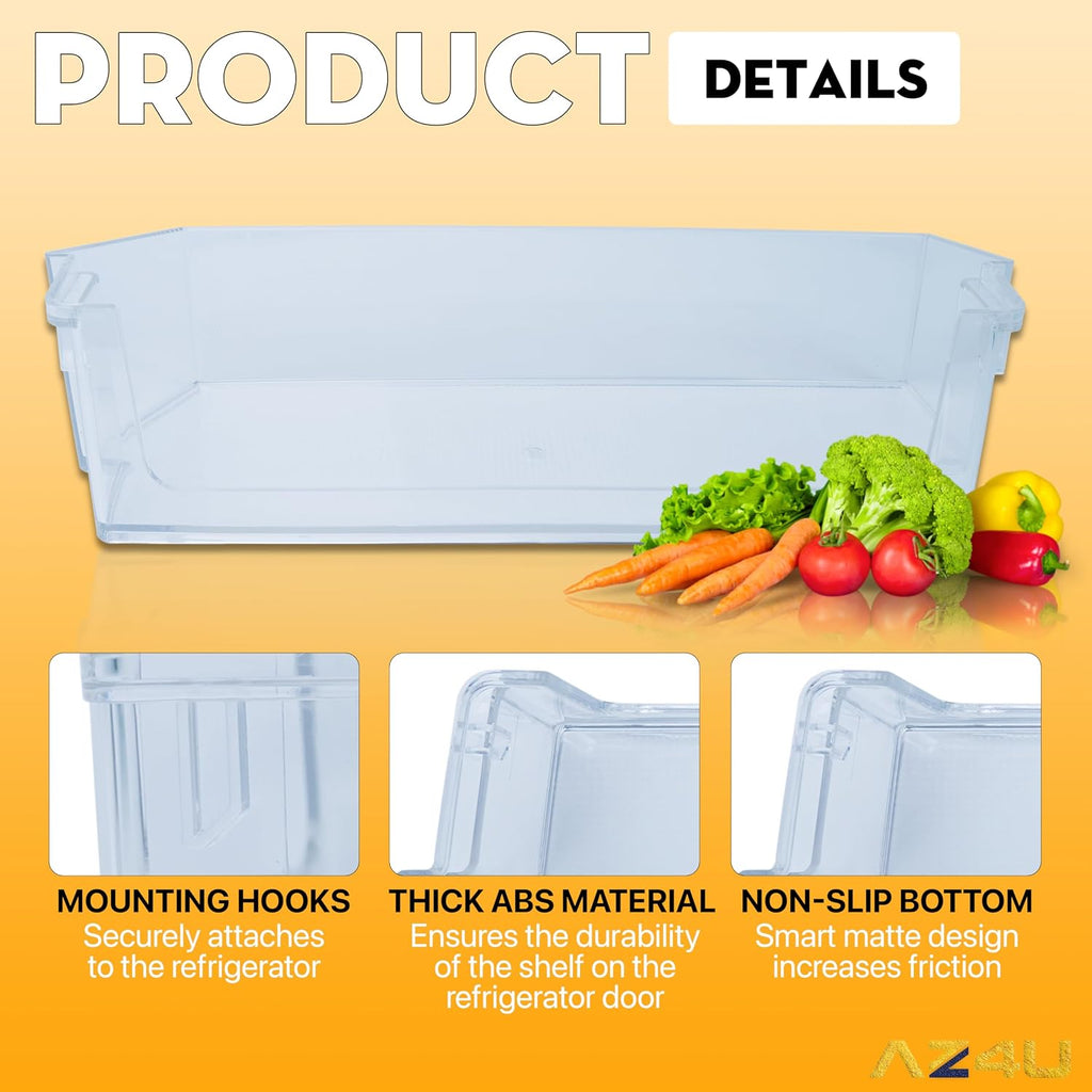 AZ4U Replacement For Whirlpool Refrigerator Door Shelf WRS325SDHZ00 WRS325SDHZ01 WRS325SDHZ04 WRS325SDHZ05 WRS321SDHZ00 WRS321SDHZ01 WRS321SDHZ04 WRS321SDHZ05 WRS325SDHW01 WRS325SDHW05 Refrigerator