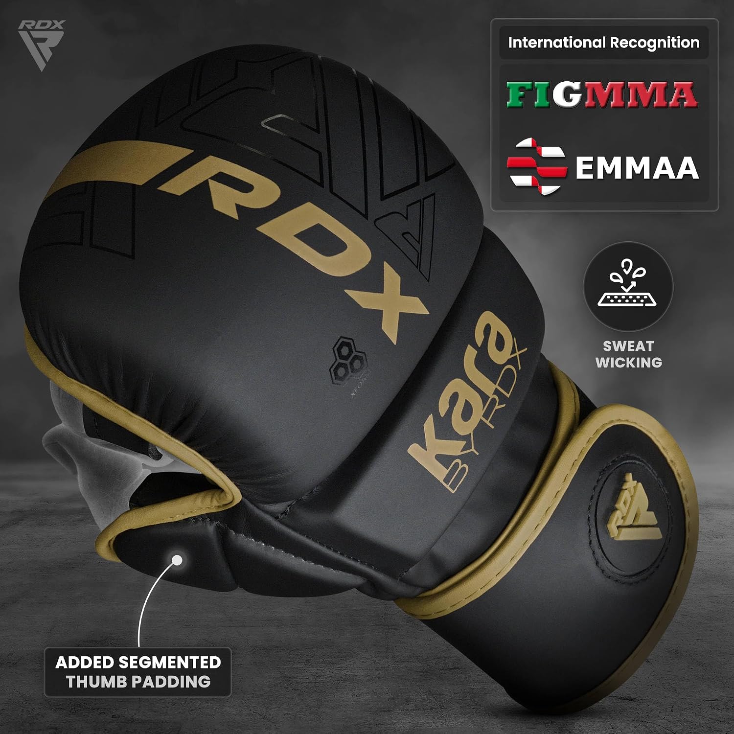 MMA Gloves Sparring Grappling, Hybrid Open Palm Martial Arts Mitts Men Women, Maya Hide Leather Wrist Support, Cage