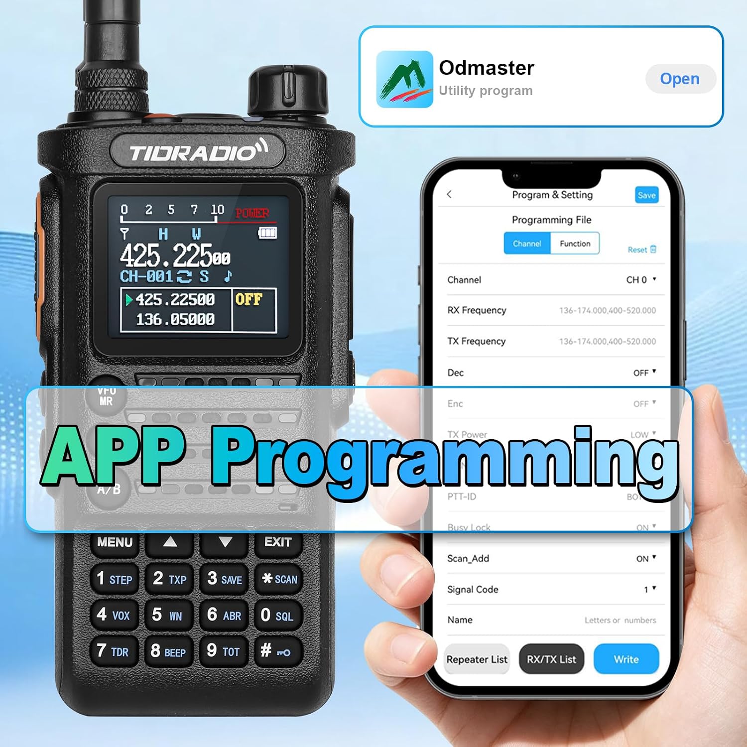 (4th Generation) TIDRADIO TD-H8 10Watt Ham Radio,APP Programming,Spectrum Analysis,SMS Message Text,Online Firmware
