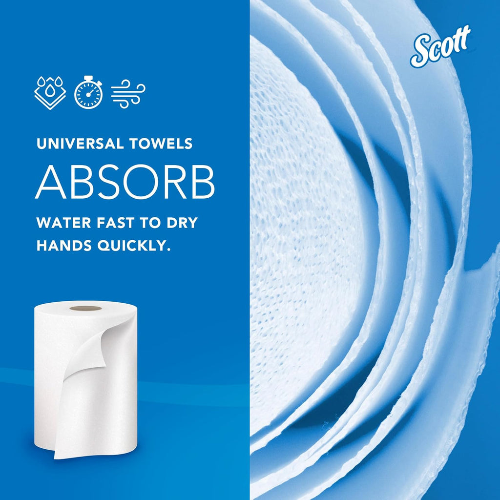 Hard Roll Paper Towels, Bulk, 6 Rolls x 1000' (01005)