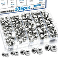 105Pcs 304 Stainless Steel SAE Acorn Nuts Assortment Kit
