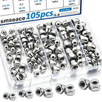 105Pcs 304 Stainless Steel SAE Acorn Nuts Assortment Kit