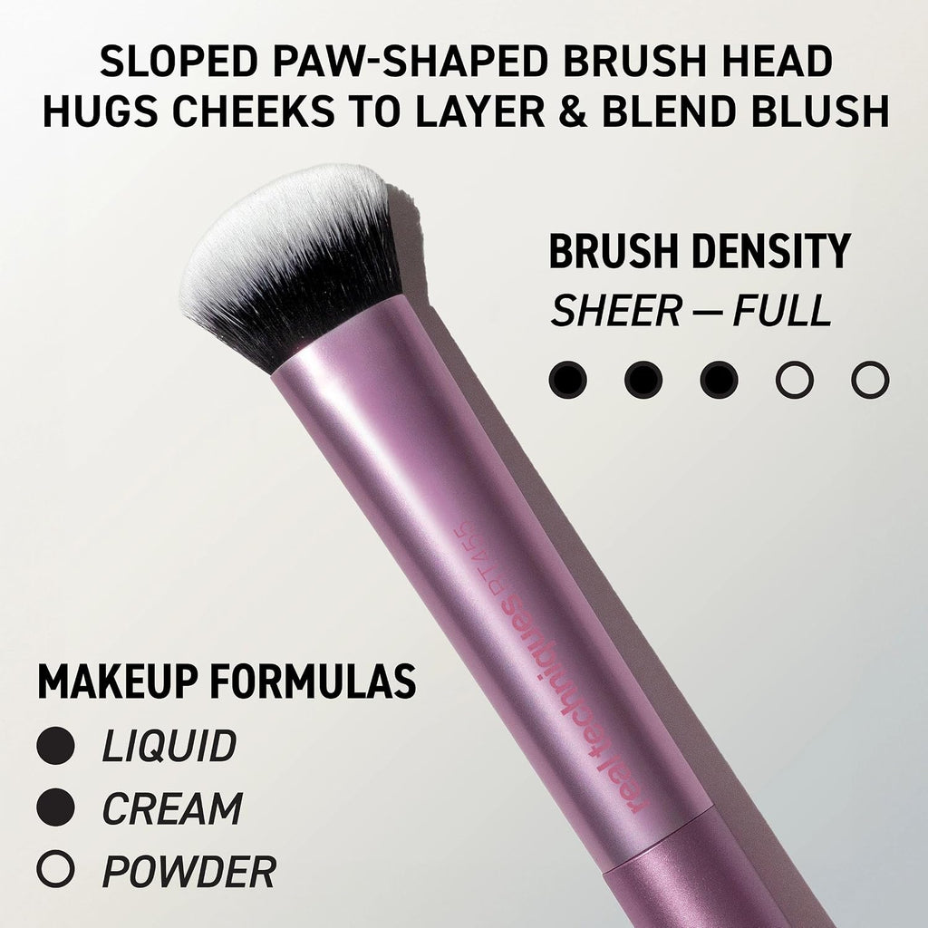 Big Blends Energy Brush + Dual-Sided Puff Kit, 6 Piece Face Makeup Brush & Puff Set for Foundation, Concealer, Powder