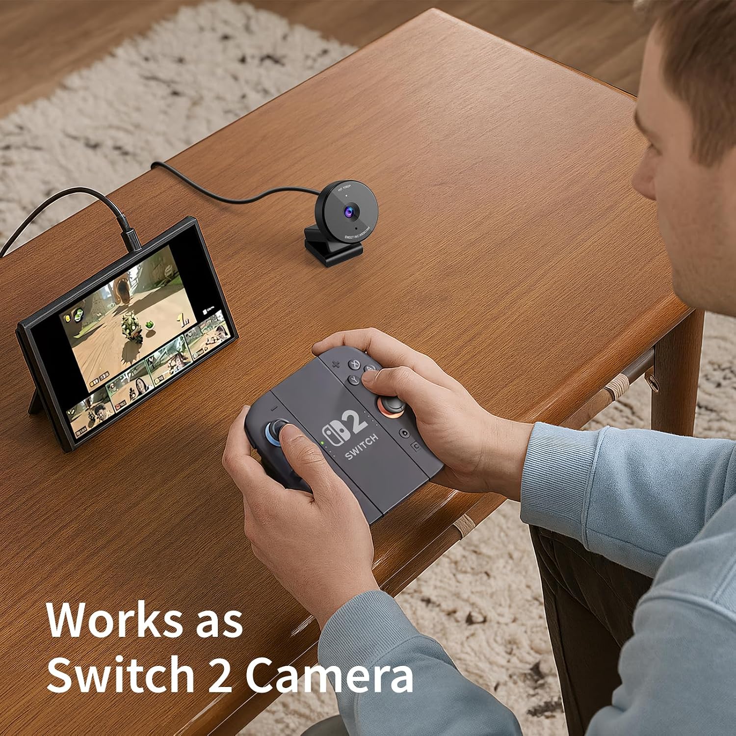 C950 1080P Webcam - USB Webcam with Microphone & Physical Privacy Cover, Auto Light Correction, Fixed Focus, USB Plug