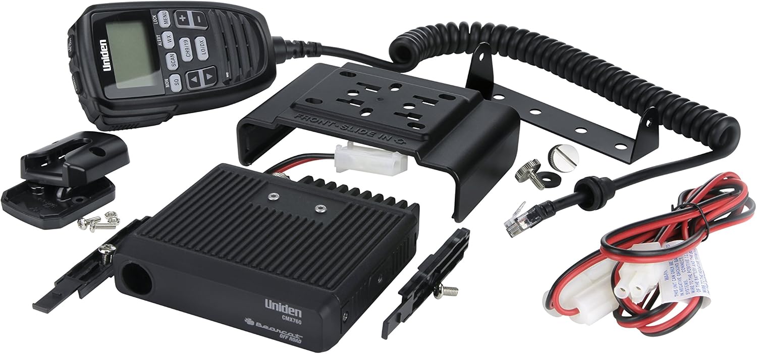 CMX760 Bearcat Off Road Series Compact Mobile CB Radio, 40-Channel Operation, Ultra-Compact for Easy Mounting, Large