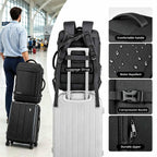 Carry On Backpack TSA Flight Approved, 50L Big Travel Backpack for Men