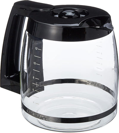 12-Cup Replacement Glass Carafe, Black Handle — fits DCC-1200, DCC-1100BK, SS-12 & more
