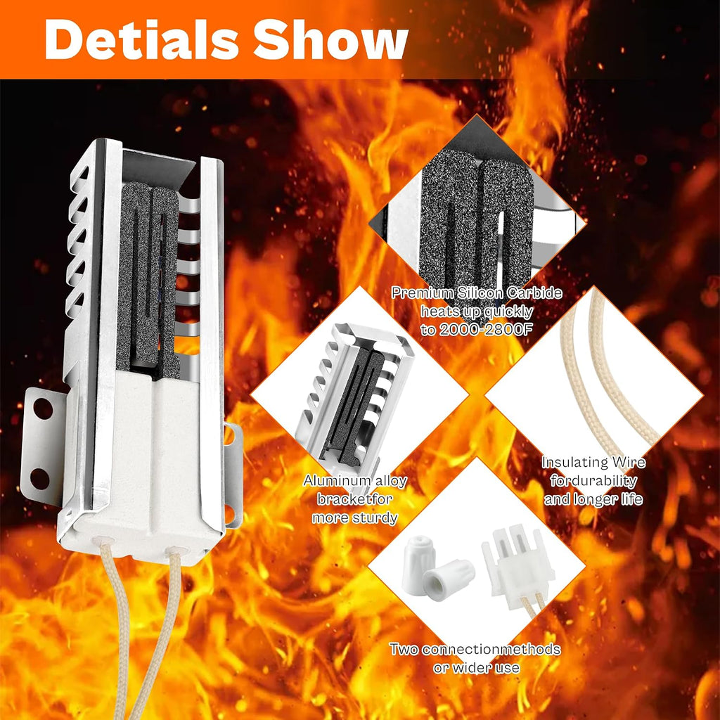 𝗡𝗘𝗪 WB13K21 Oven Igniter Replacement for G-E(JGB,JGS,AGB Series)