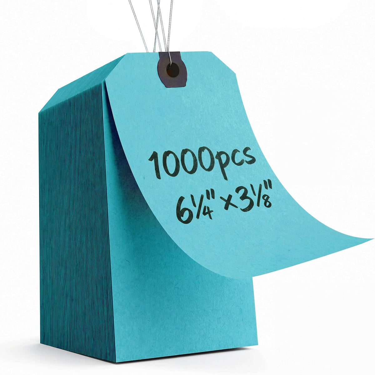 Blue Shipping Tags 6 1/4" x 3 1/8" Double Wired Tags 1000 Pack
