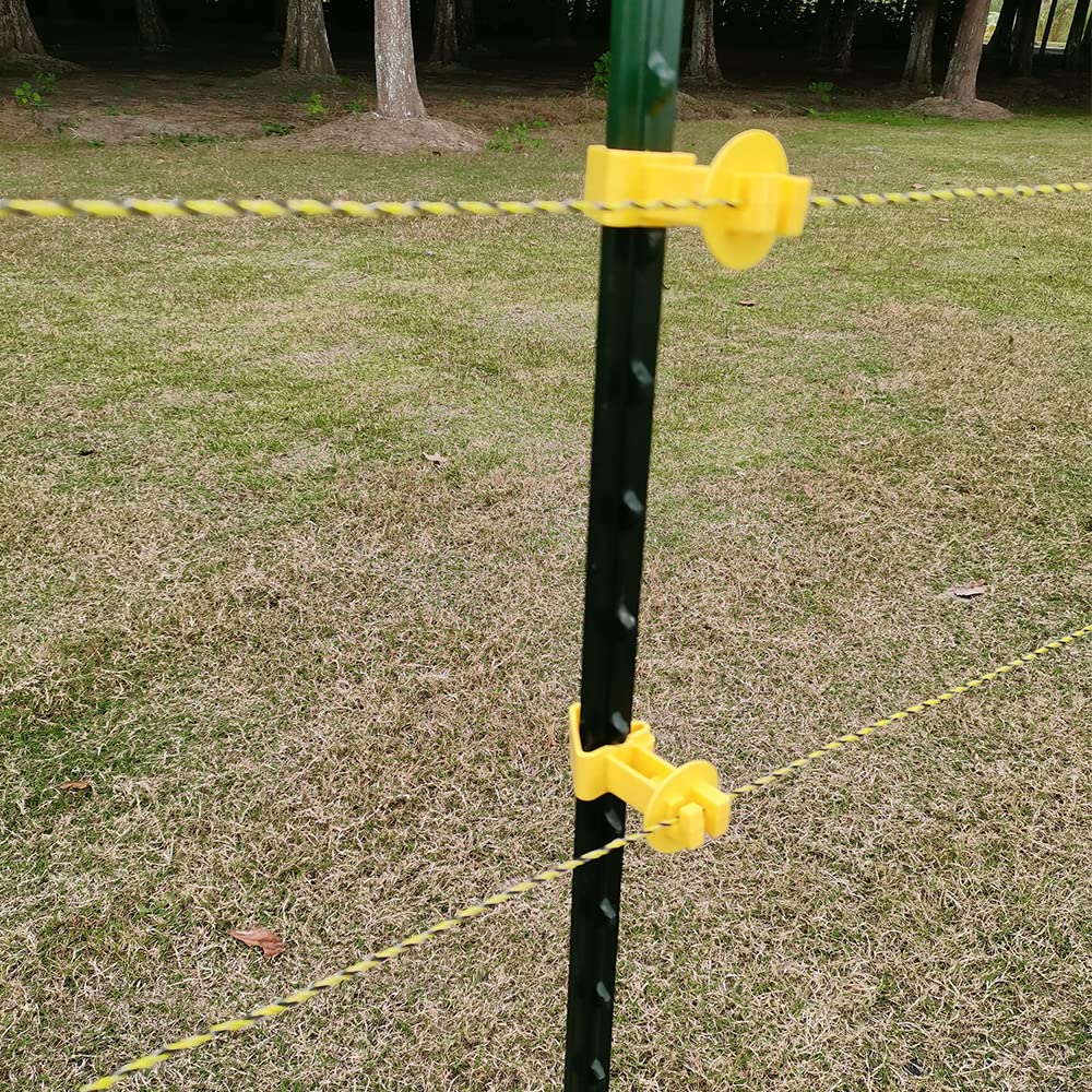 25-Pack Electric Fence T-Post Insulators, Snap-On Extended | Extended Offset · UV-Resistant · Fits T-Posts · For Wire