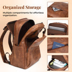 PU Leather Backpack for Women | 17 Inch Laptop Backpack