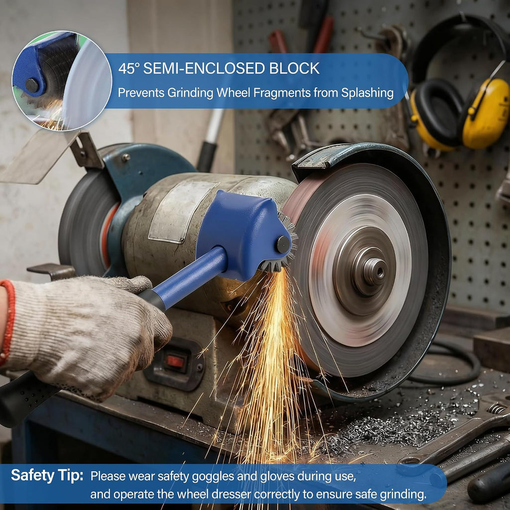 Grinding Wheel Dressing Tool with 25 Star Blades for Bench Grinder