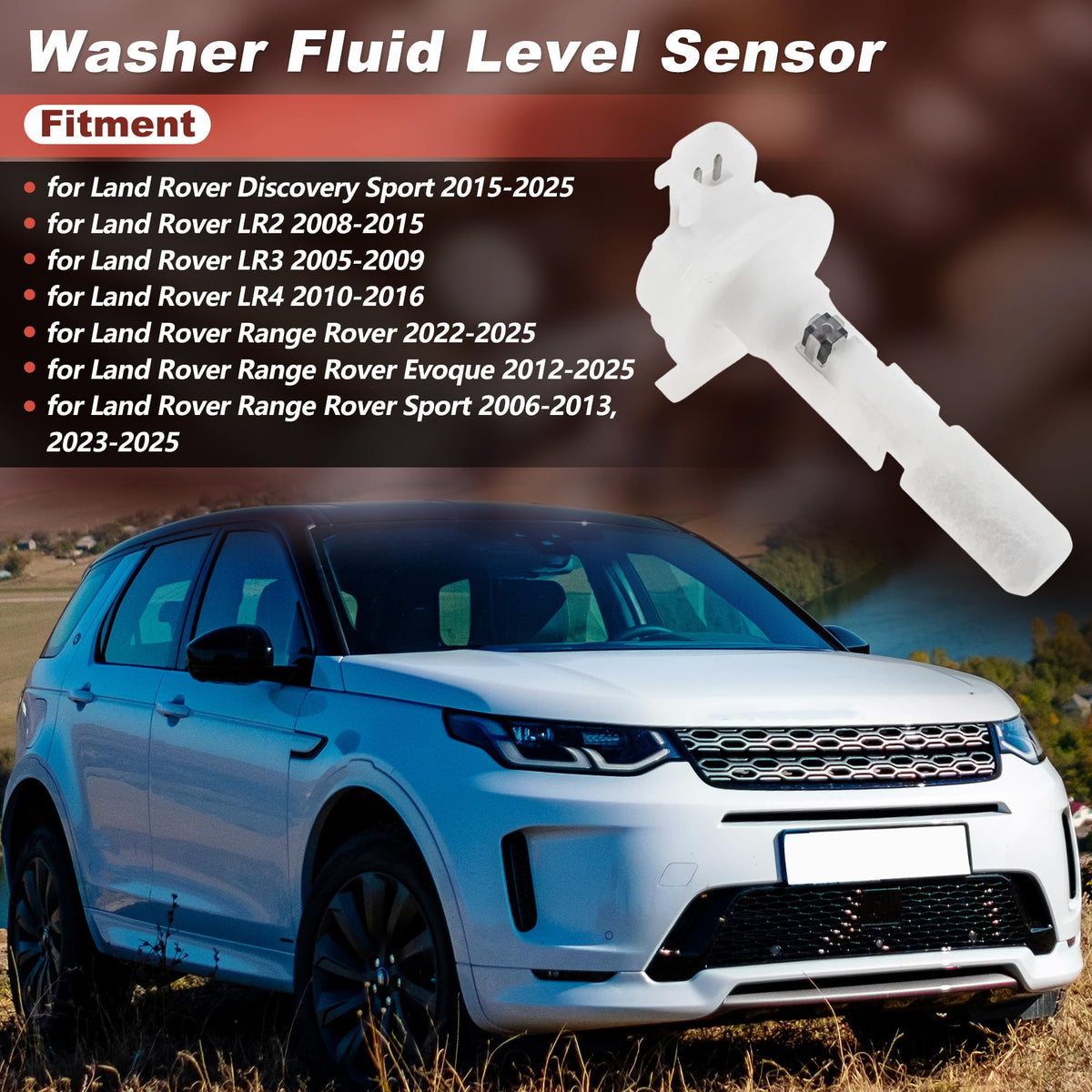 HOPESPANNER Windshield Washer Fluid Level Sensor for Land Rover LR2 08-15