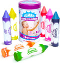 Smooth Jumbo Bath Crayons Bath Toy | Nontoxic, Washable Bath Crayons for Toddlers & Kids | Unique Formula Draws