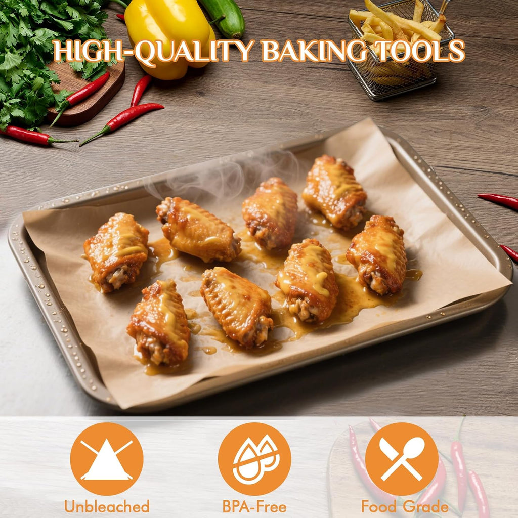 400 Pcs Parchment Paper Sheets for Baking, Precut Non-Stick