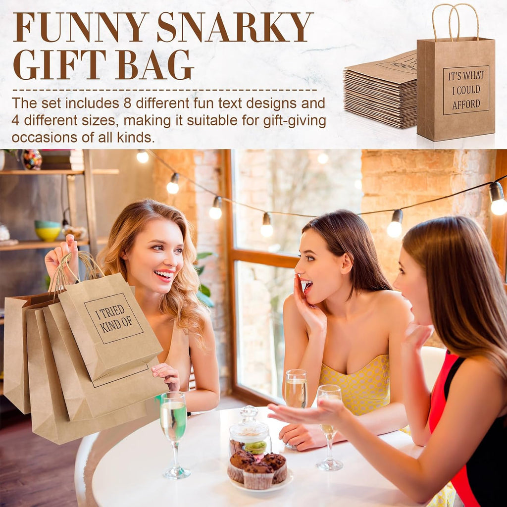 24 Pcs Funny Gift Bags Assorted Sizes Funny Assorted Gift Bags