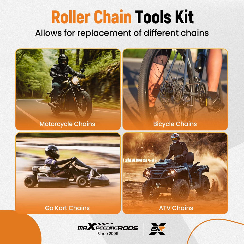 maXpeedingrods Roller Chain Tools Kit for #60#80#100 Roller Chain
