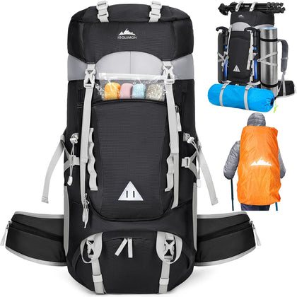 60L Hiking Backpack Waterproof Camping Backpack with Rain Cover Large Lightweight Backpacking Backpack for Men Women