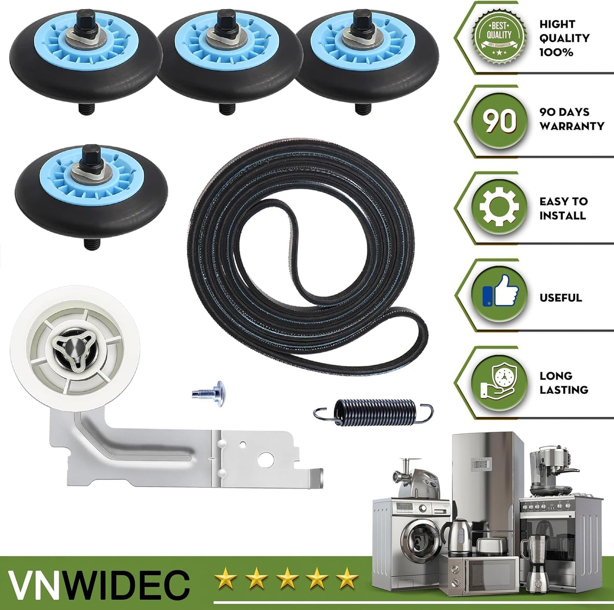 Dryer Repair Kit for Samsung DV448AGW DV455EVGSGR DV455EVGSWR