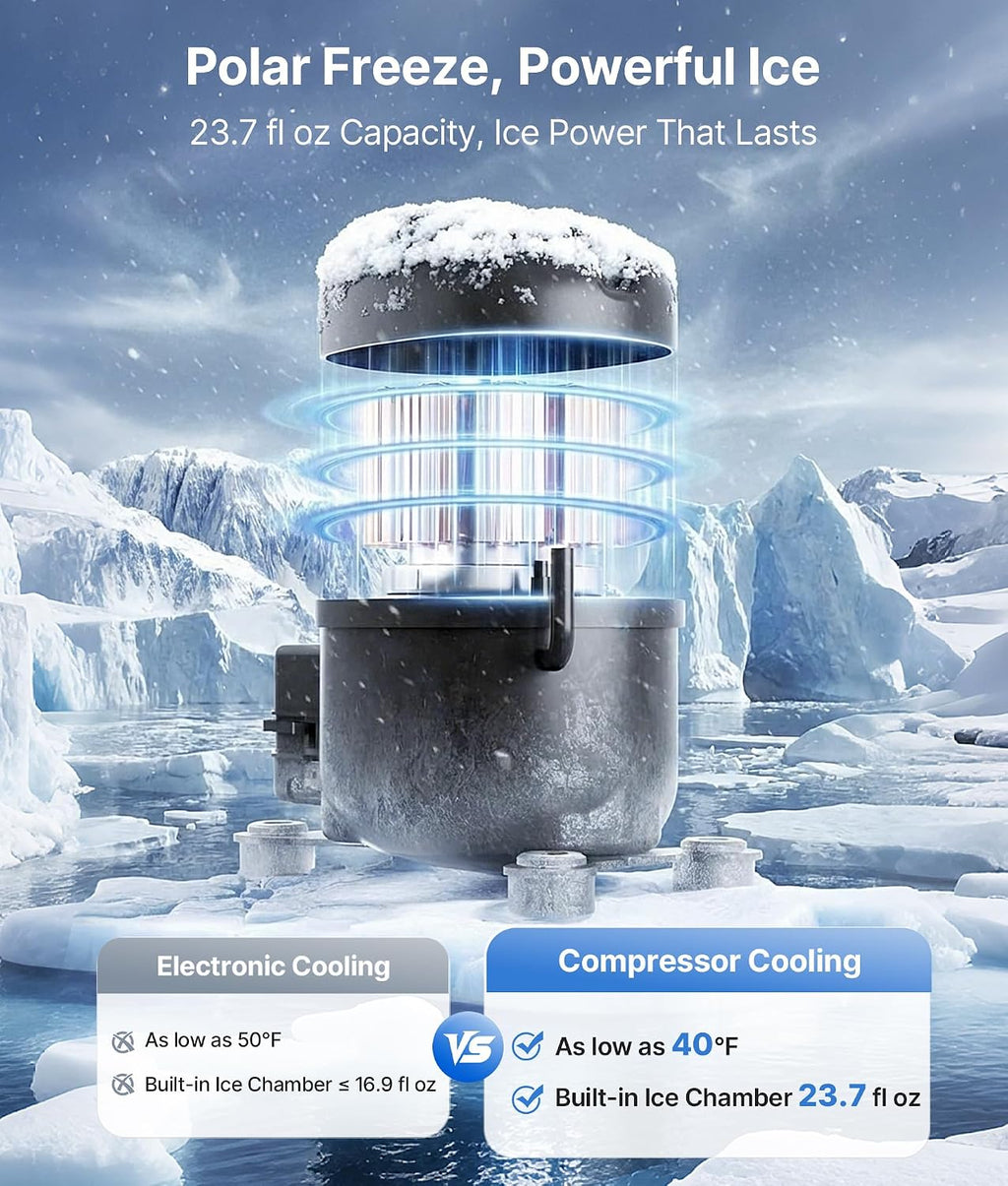 3-in-1 Water Dispenser with Ice Maker with Compact Coffee Brewer