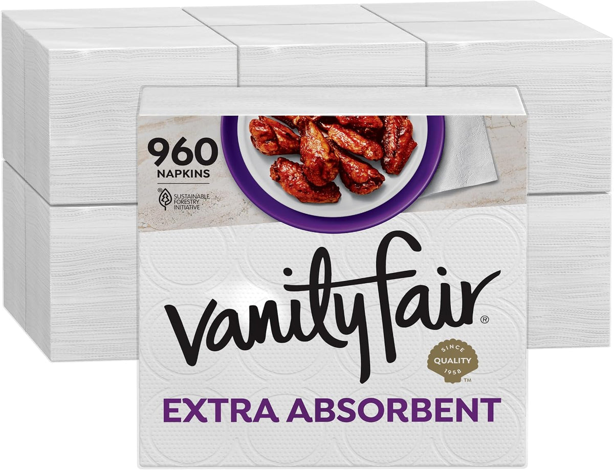Paper Napkins, Disposable Dinner Napkins, 960 Count