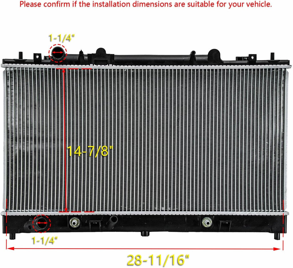 CU2672 Aluminum Core Radiator for 2003-2008 MAZDA 6 2.3L 3.0L V6 AT