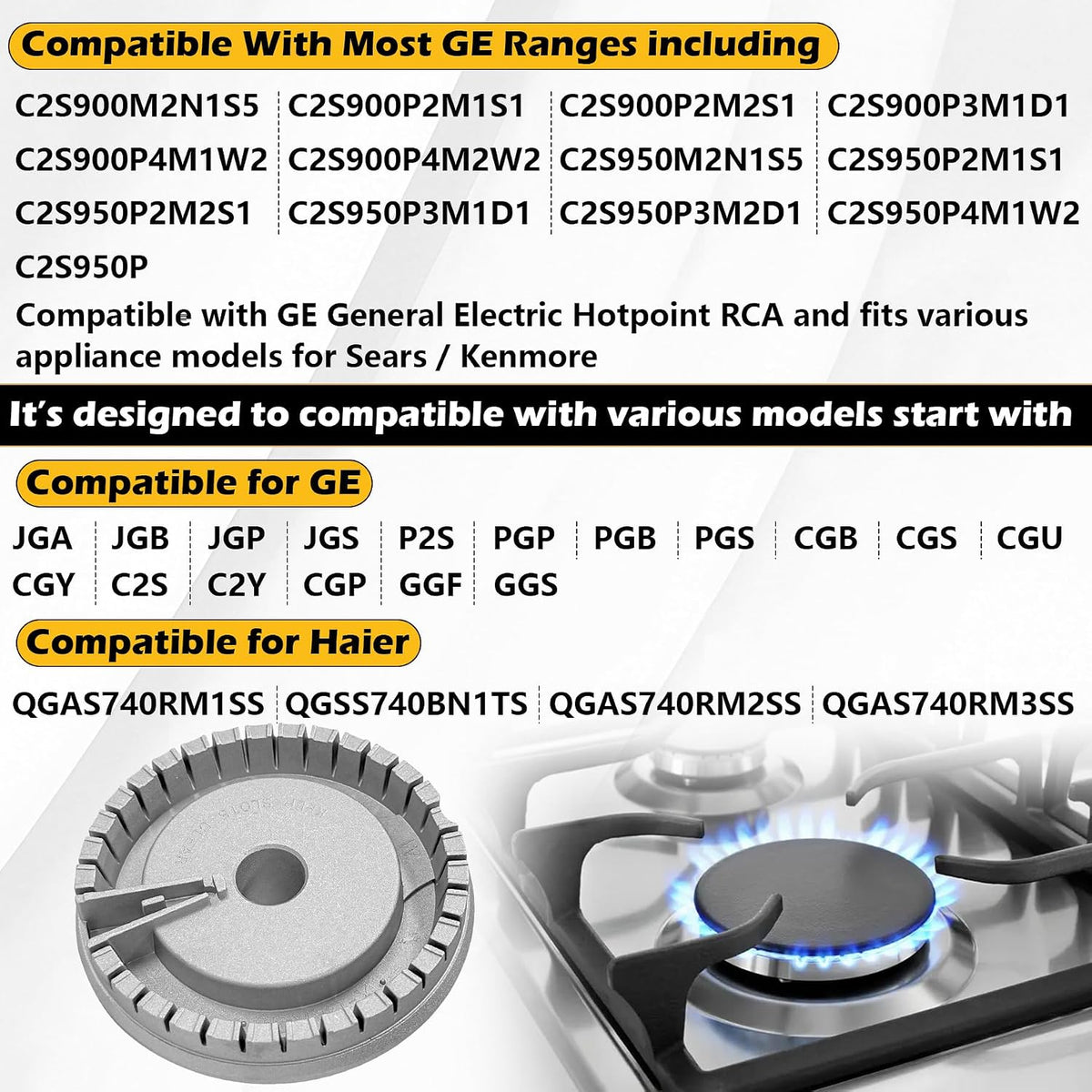 WB16X24722 Oven Gas Range Extra Large Surface Burner Base