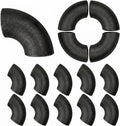 Shimeyao 15 Pcs 1" Seamless Handrail Steel Pipe Fitting Elbows