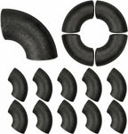 Shimeyao 15 Pcs 1" Seamless Handrail Steel Pipe Fitting Elbows