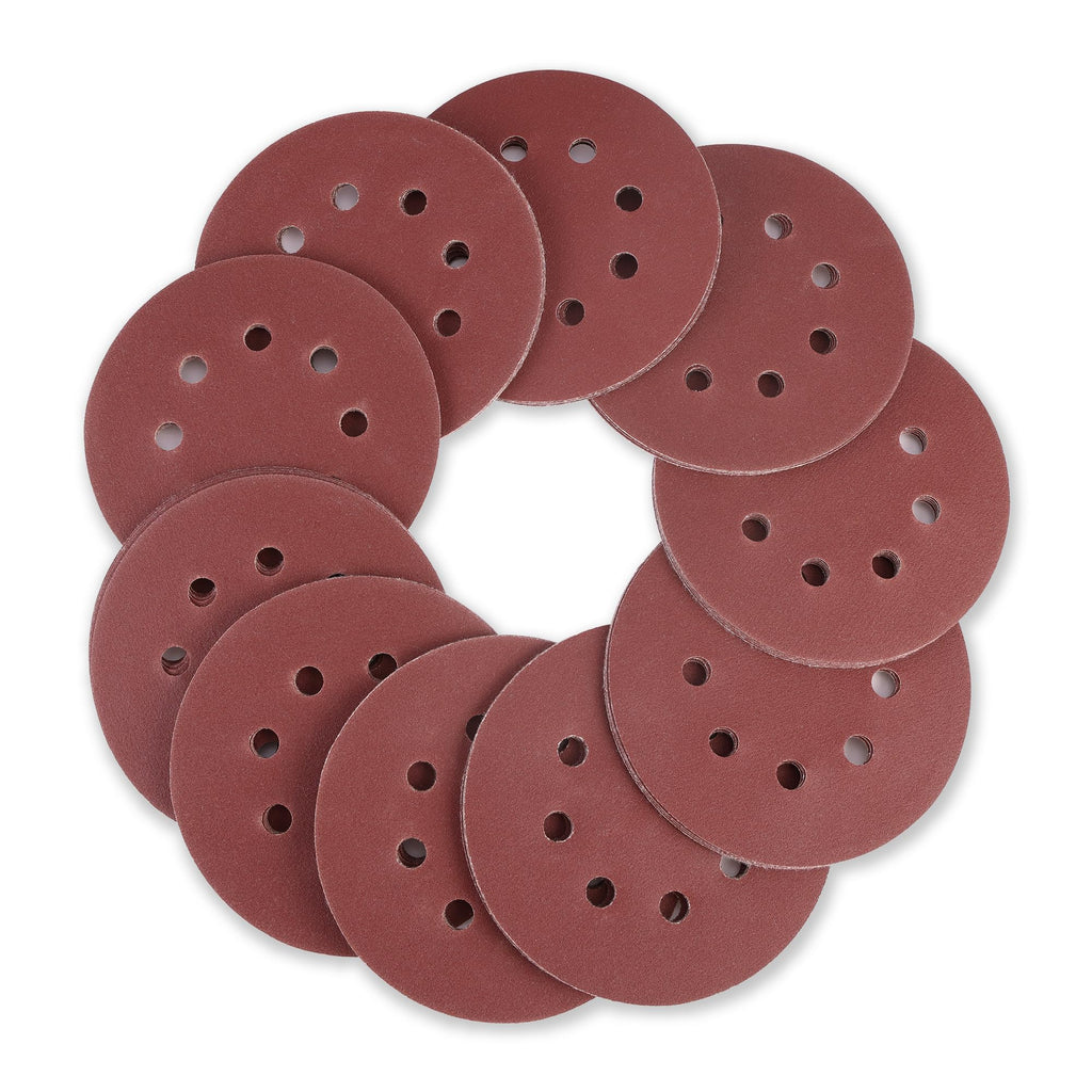 WORKPRO Sanding Discs, 5-Inch 220 Grit 8-Hole Hook and Loop, 150 Pack