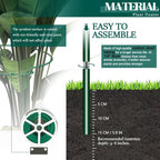 6-Pack 46.3” Plant Support Stakes, Steel Plant Cage & Peony Tomato Hydrangea Cage, Garden Stakes for Outdoor Plants