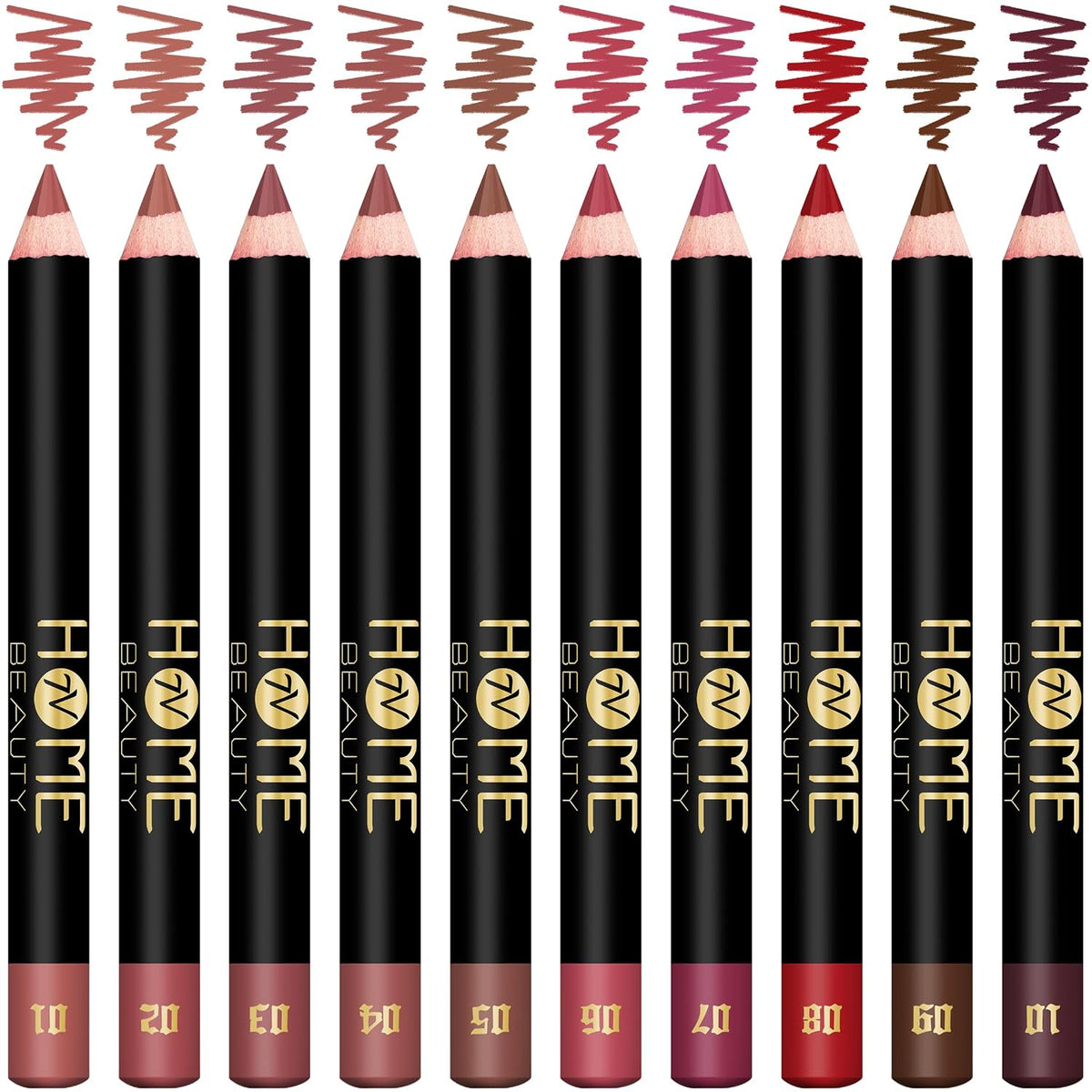 Matte Lip Crayon Set, 10PCS Lip Liner High Pigment Long Lasting Lipstick Pencil (SET A, 10 Count (Pack of 1))