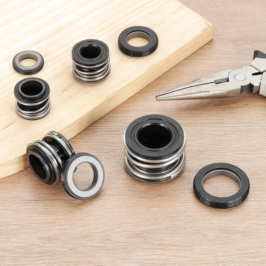 PATIKIL Mechanical Seal Kit, 25mm Gas Water Pump Replace Rubber Mechanical Shaft Seal Replacement Kit