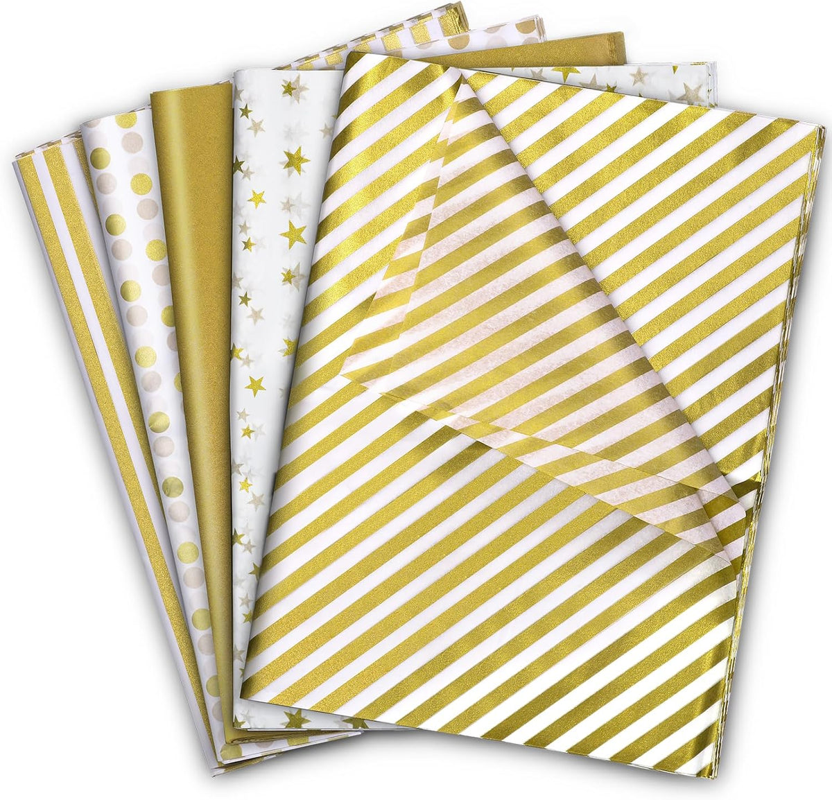 120 Sheets Gold Tissue Paper for Gift Bags 20 x 14 Inch