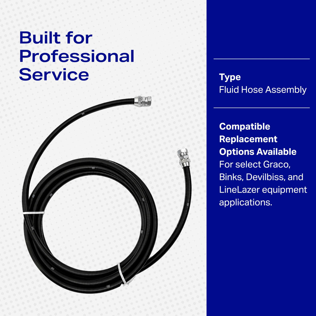 Bedford 13-475 15' x 1/4" Fluid Hose Assembly