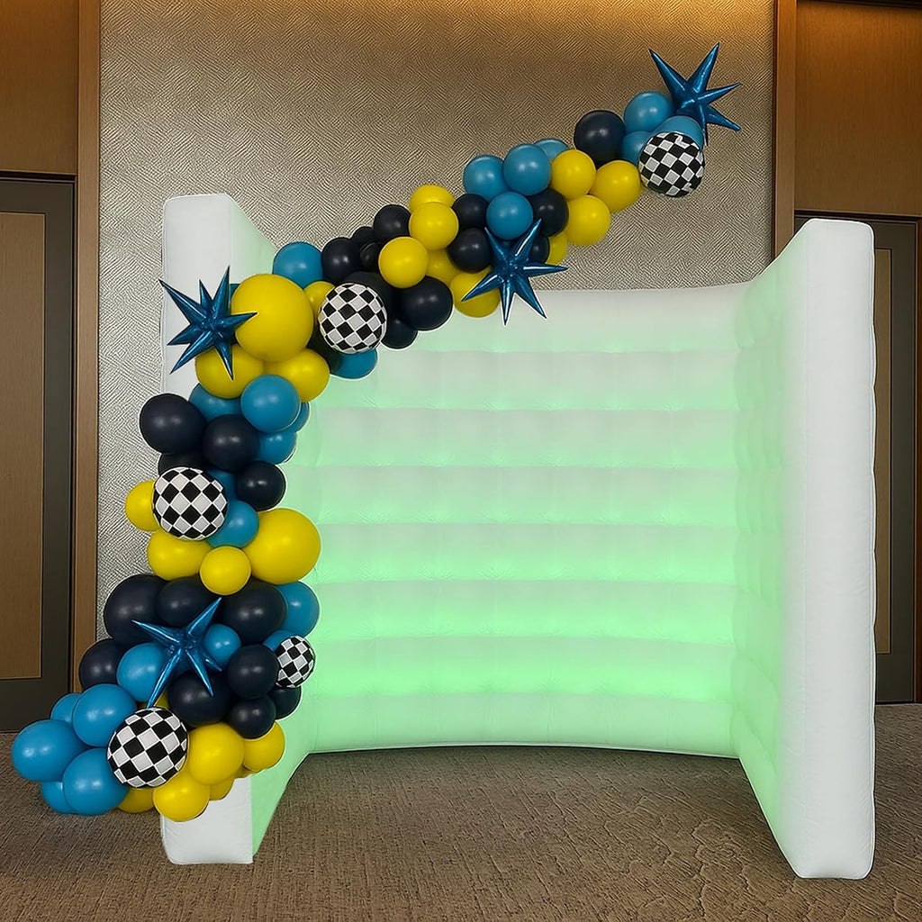 Inflatable Photo Booth Wall, White, 8.2X8.2X4FT