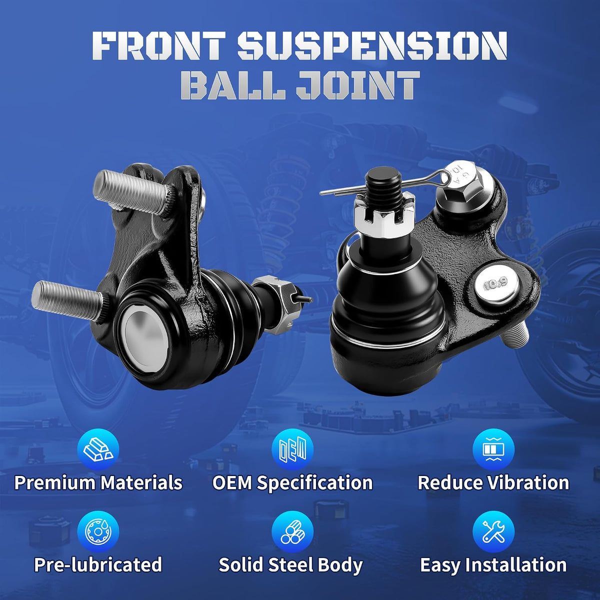Set of 2 Front Lower Suspension Ball Joint K500103 for Honda CR-V 07-16