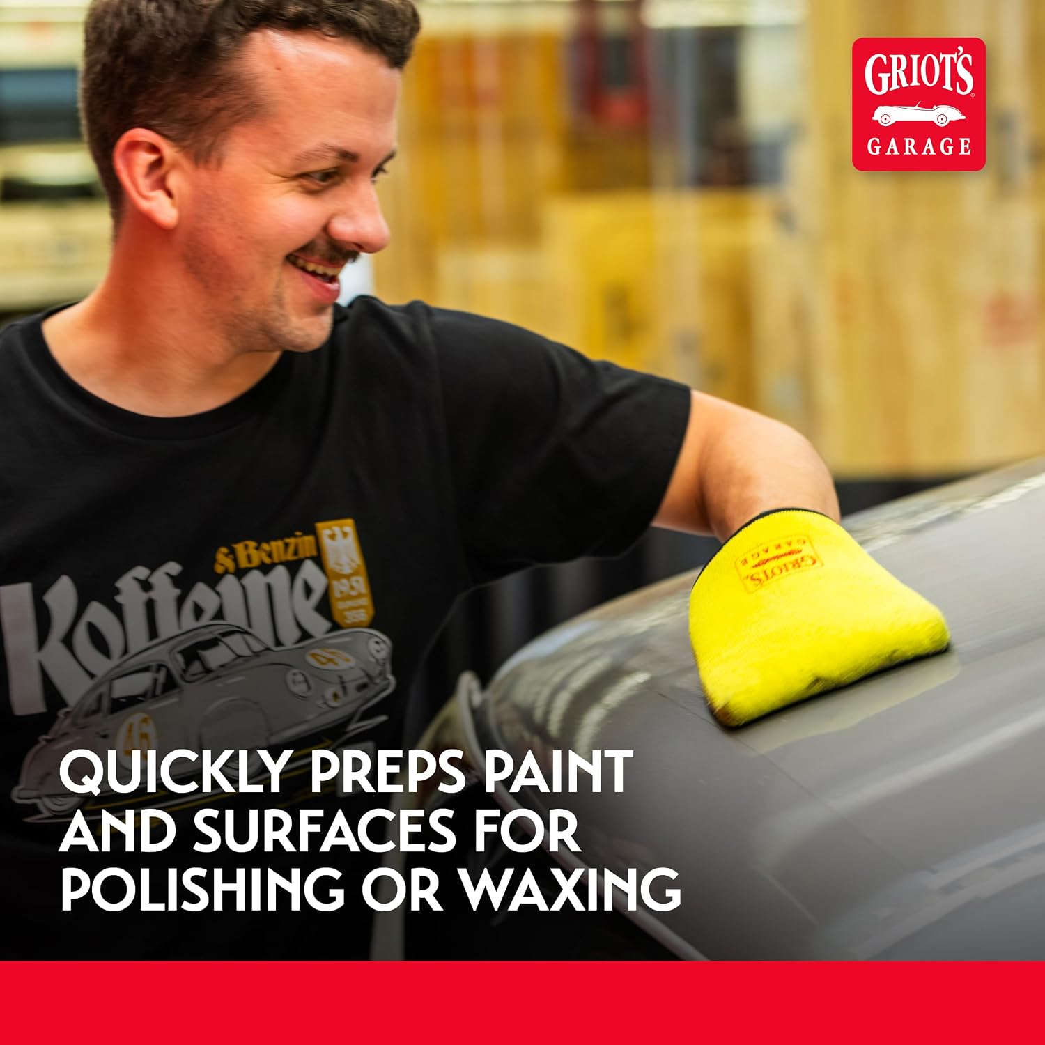 Fine Surface Prep Mitt for Car Detailing, Clay Bar Alternative, Auto Cleaning Tool for Paint, Glass, Chrome, and
