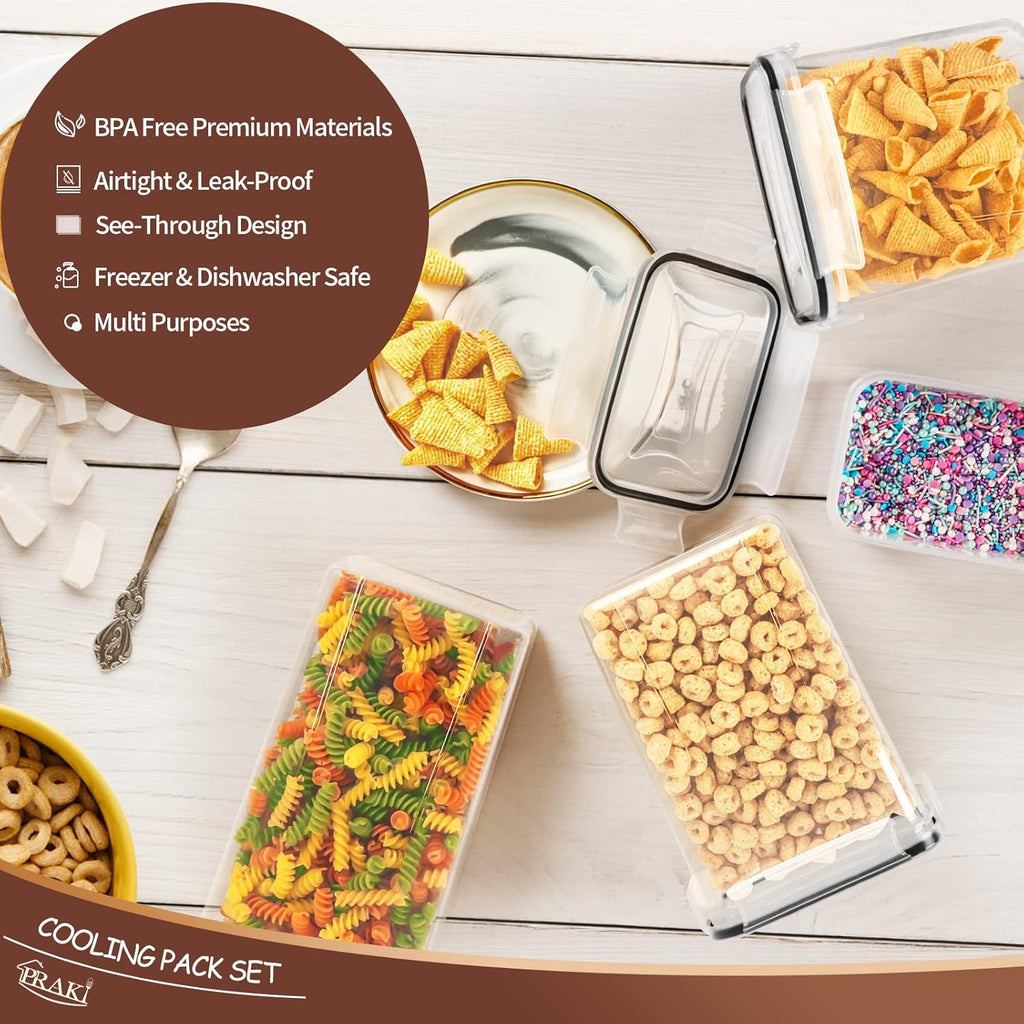 Airtight Food Storage Containers Set with Lids - 24 PCS, BPA Free Kitchen and Pantry Organization, Plastic Leak-proof