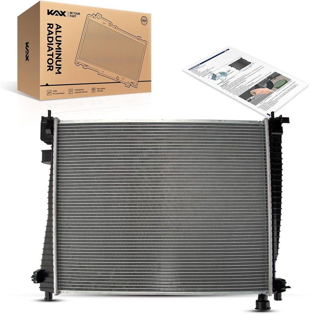 KAX CU13200 Engine Radiator, Compatible with 2011-2015 Grand Cherokee 3.6L, 2011-2021 Grand Cherokee 5.7L, 2011-2014 Durango, (Exc. Heavy Duty Cooling)