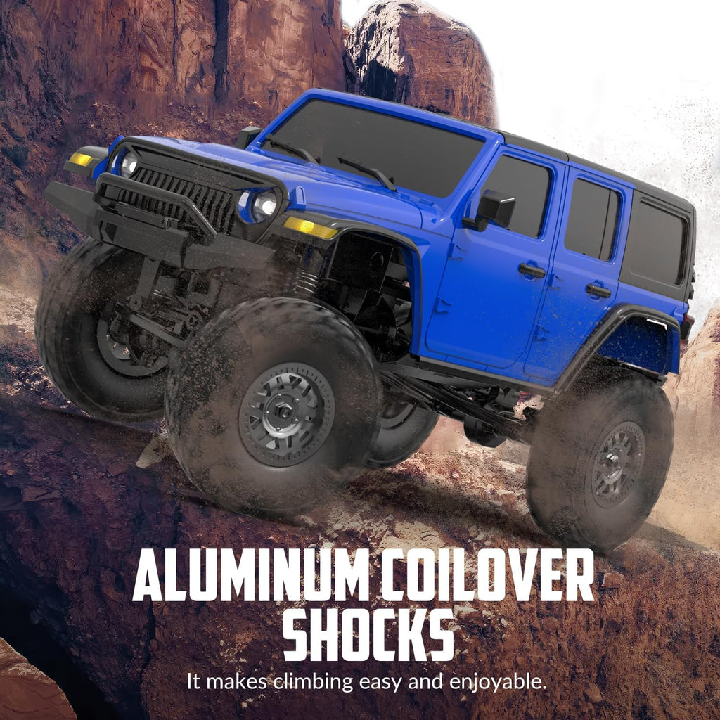 1/24 RC Crawler 4WD Off Road All Terrain RC Monster Truck Rock Climbing with led Light Waterproof Hobby Grade Toys